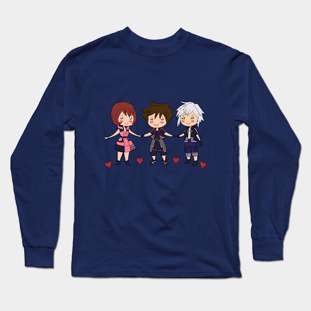 Kingdom Hearts Best Friends Forever Long Sleeve T-Shirt by wonderelf